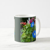 Mug Brilliant Blue Morning Glories  (Devant droit)