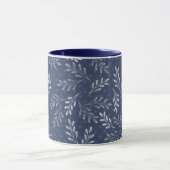Mug Brindilles blanches sur le bleu. (Centre)