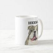Mug Brindle anglais personnalisé Bulldog (Devant droit)