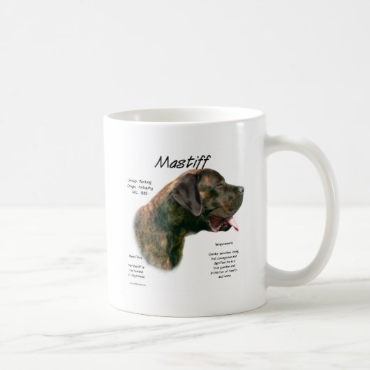 Mug Brindle Apricot Mastiff History (Droite)