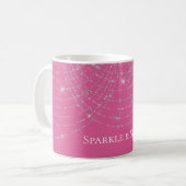 Mug Brins scintillants rose argenté (Devant gauche)