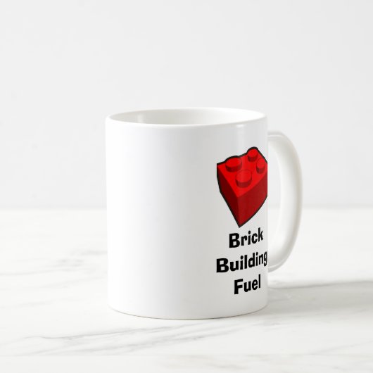 Mug Brique Construire la boue à combustible (Devant droit)