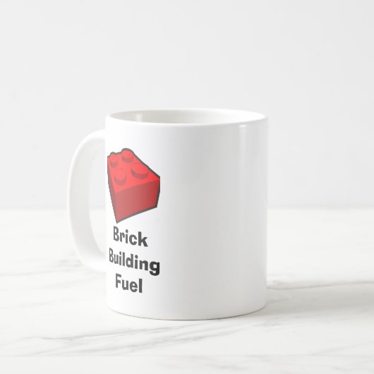 Mug Brique Construire la boue à combustible (Devant gauche)