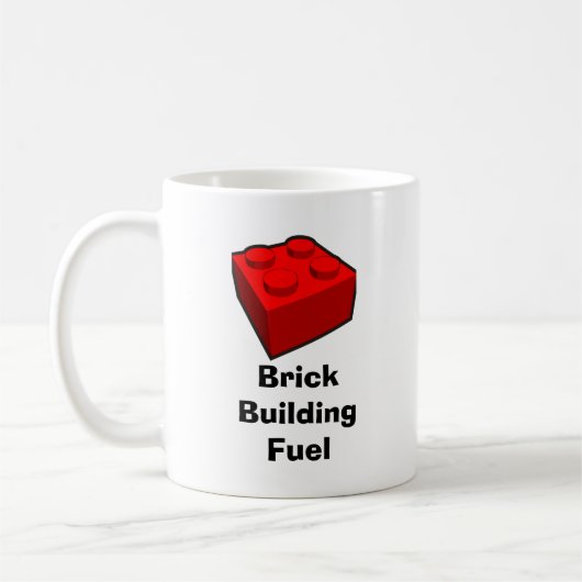 Mug Brique Construire la boue à combustible (Gauche)