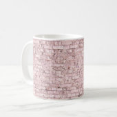 Mug Brique rose rétro : Saturée Abstraite (Devant gauche)