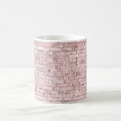 Mug Brique rose rétro : Saturée Abstraite (Centre)