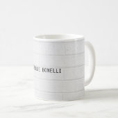 Mug Briques murales grises Conception Plaque lisible M (Devant droit)