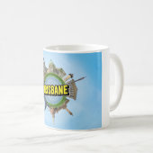 Mug Brisbane minuscule petite planète monument archite (Devant droit)