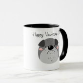 Mug Brise-coeur ...Valentine Amour du chien (Devant droit)