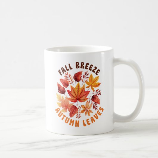 Mug Brise D'Automne, Feuilles D'Automne - Charbon D'Au (Droite)