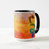 Mug Brise de dragon colorée (Devant droit)