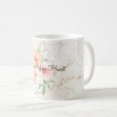 Mug Brise d'été Rouge pêche Hibiscus (Devant droit)