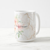 Mug Brise d'été Rouge pêche Hibiscus (Devant droit)