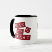 Mug Brise mon cœur (Devant gauche)