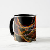 Mug Briser le Cercle Vortex de Feu Art Abstrait (Devant gauche)