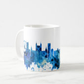 Mug Bristol Angleterre skyline Bleu (Devant gauche)