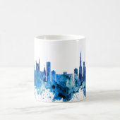Mug Bristol Angleterre skyline Bleu (Centre)