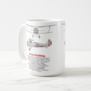 Mug Bristol Bulldog Vintage Biplane