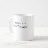 Mug Bristol - le bonheur est un Schnauzer adopté ! (Devant gauche)