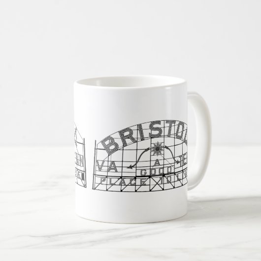 Mug Bristol Slogan Signal double image (Devant droit)