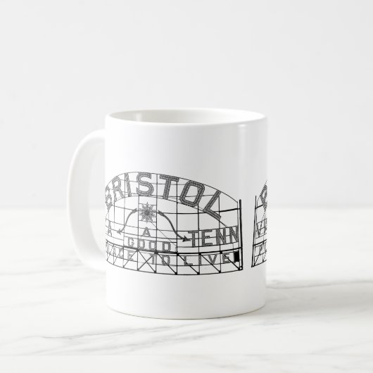 Mug Bristol Slogan Signal double image (Devant gauche)