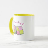 Mug British Battenberg Marzipan Sponge Cake UK Food (Devant gauche)