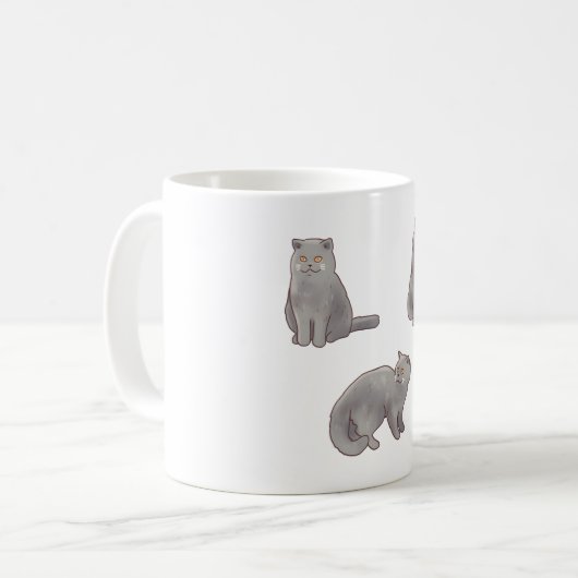 Mug British shorthair cat Magic (Devant gauche)