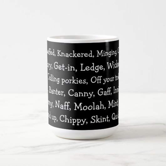 Mug British Slang (Centre)