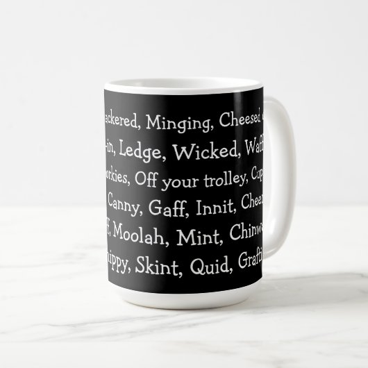 Mug British Slang (Devant droit)