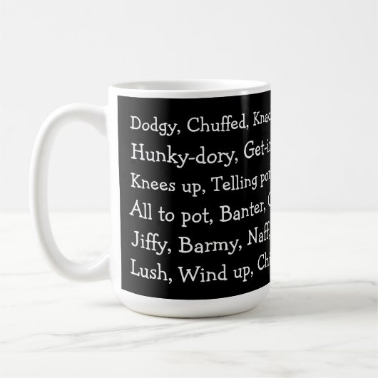 Mug British Slang (Gauche)