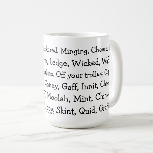 Mug British Slang (Devant droit)