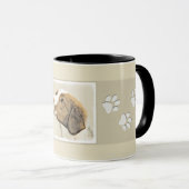 Mug Brittany Paining - Un joli art original de chien (Devant droit)