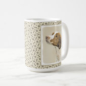 Mug Brittany Peinture - Cute Original Chien Art (Devant droit)