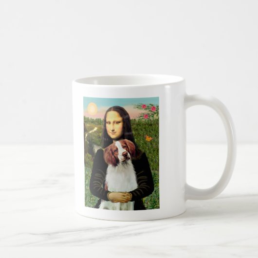 Mug Brittany Spaniel 3 - Mona Lisa (Droite)