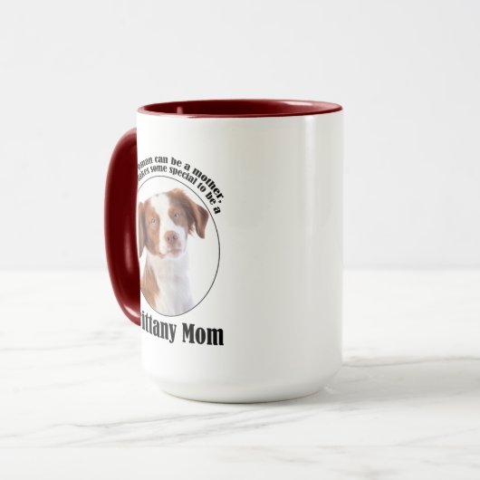 Mug Brittany Spaniel Maman (Devant gauche)