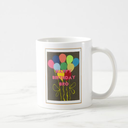 Mug Bro Art d'anniversaire heureux (Droite)