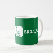Mug BROADWAY, Coffee Cup New York Manhattan Street (Devant droit)
