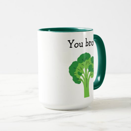 Mug Broc ! Brocoli (Devant droit)