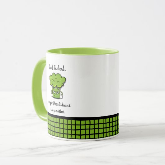 Mug Broccoli ne vous aime pas non plus (Devant gauche)