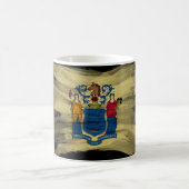 Mug Broche de drapeau de l'état du New Jersey (Centre)