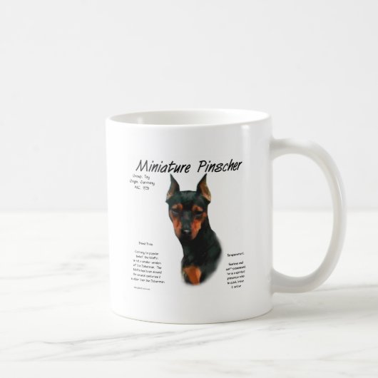 Mug Brochure miniature (noir/rouille) (Droite)