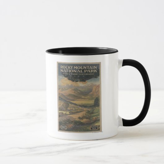 Mug Brochure no 1 du mont Rocky Nat'l Park (Droite)