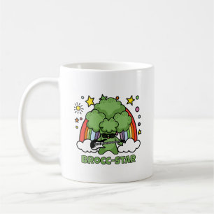 Mug Brocoli jouant de la guitare, Brocc Star et arcs-e