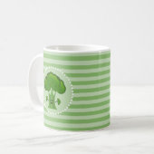 Mug Brocoli vert heureux (Devant gauche)