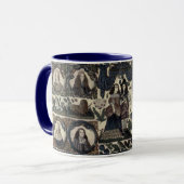 Mug Broderie de perles Charles II et Sa Reine (Devant gauche)