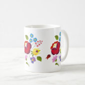 Mug Broderie hongroise de fleur d'OPUS (Devant droit)
