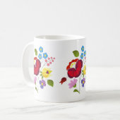 Mug Broderie hongroise de fleur d'OPUS (Devant gauche)