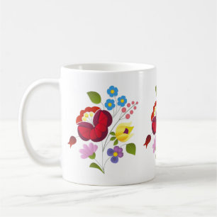 Mug Broderie hongroise de fleur d'OPUS
