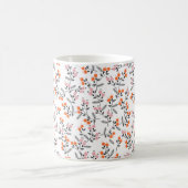 Mug Broderie main motif sans couture avec libre (Centre)