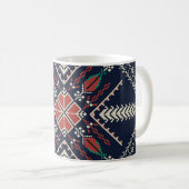 Mug Broderie palestinienne : Conception Motif traditio (Devant droit)
